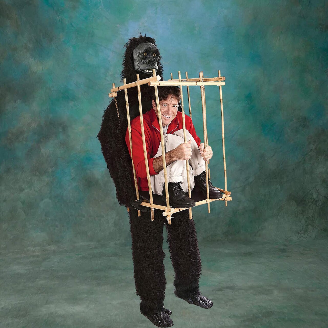 Gorilla Illusion Adult Costume Hilarious Get Me Outta This Cage Kit